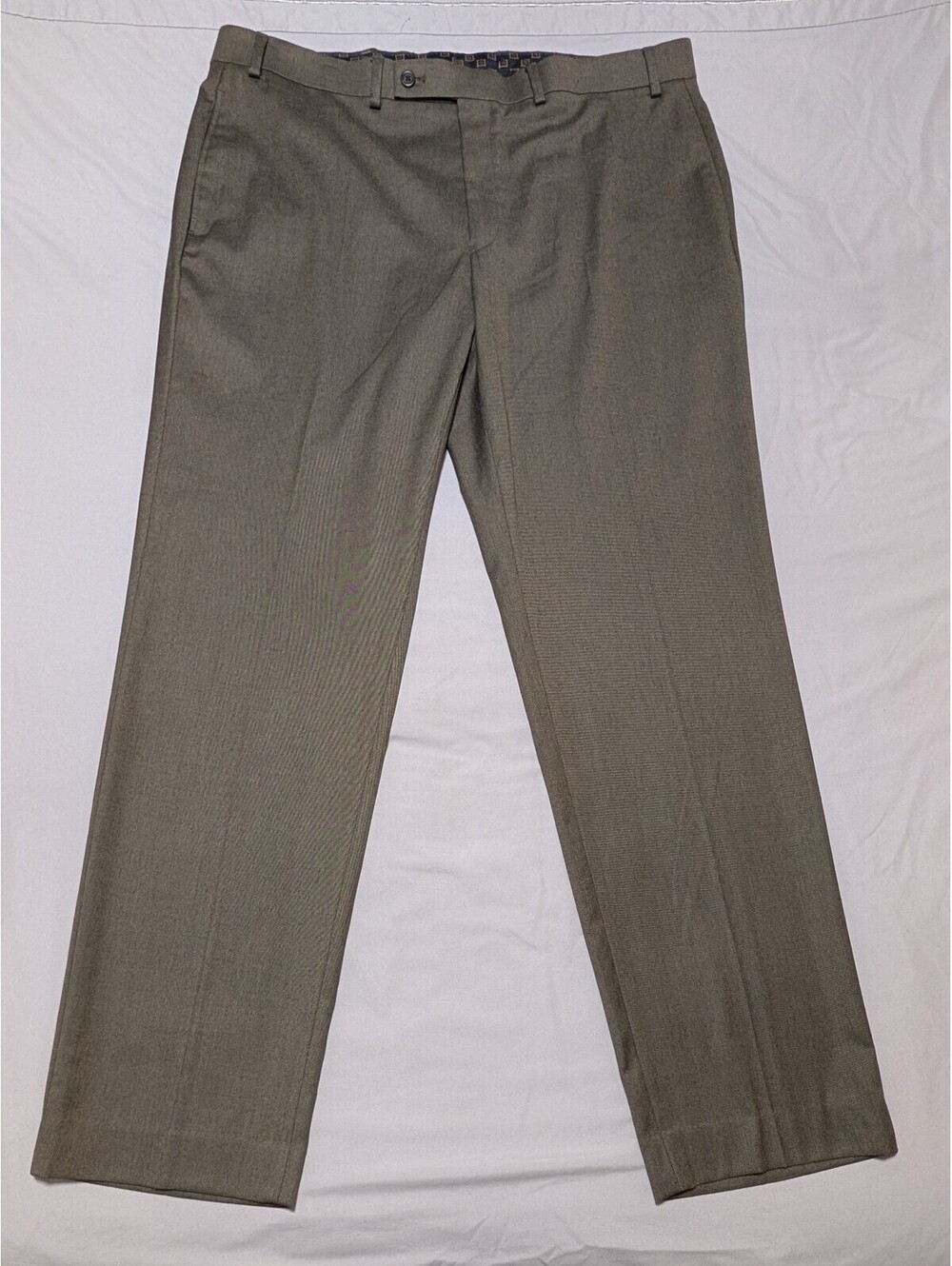 Lauren Ralph Lauren Men's Dress Pants 38W x 32L Gray Flat Front Stretch Trousers